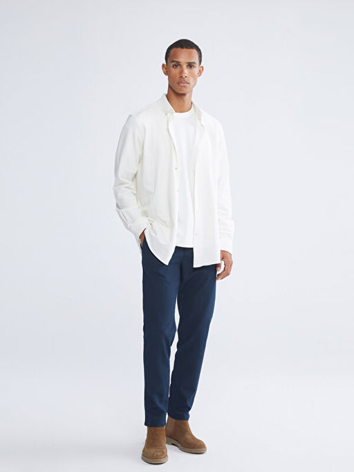 Slim Fit Uzun Kollu Erkek G?mlek