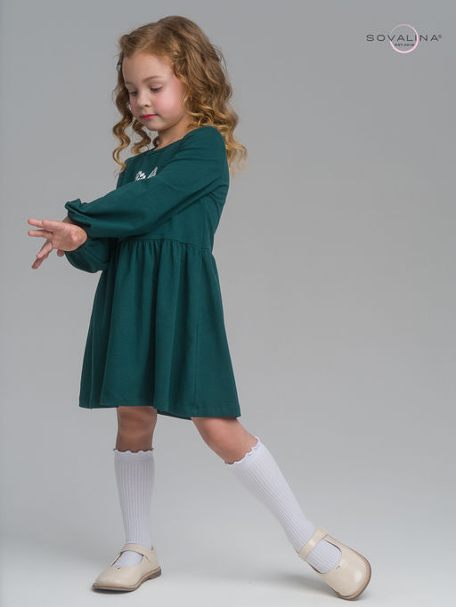 Платье Моана изумруд-лав