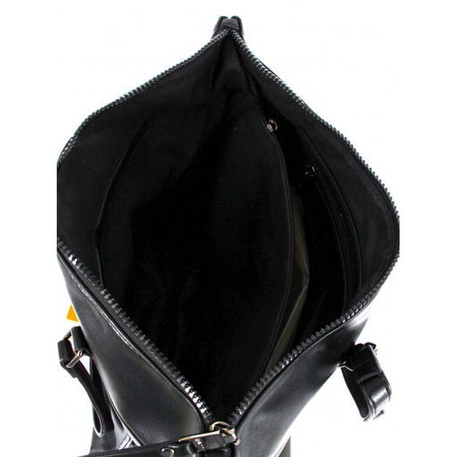 Сумка женская искусственная кожа BT-V 7640, 1отд+карм/перег, плечевой ремень, черный/серый SALE 262521 - Adelia фото 3