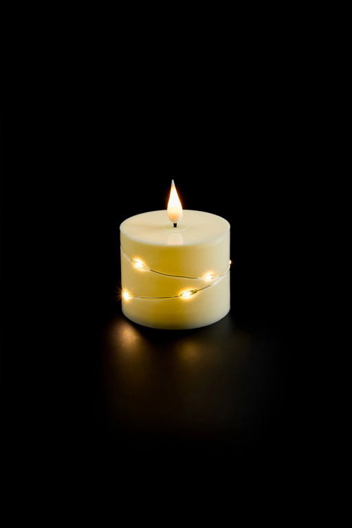 Свеча светодиодная на батарейках 7,5*7,5*9 см (1 шт) SF-8046, №4 - Больше подарков фото 3