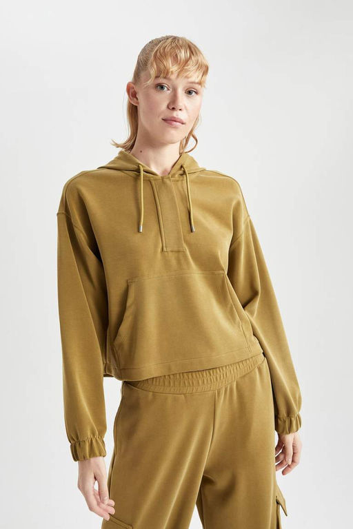 DeFactoFit Oversize толстовка премиум-класса для спортсменов с капюшоном  фото 7