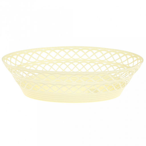 Сухарница пластмассовая 25х19х6,5см, овальная, полипропилен, цвета микс (Россия)