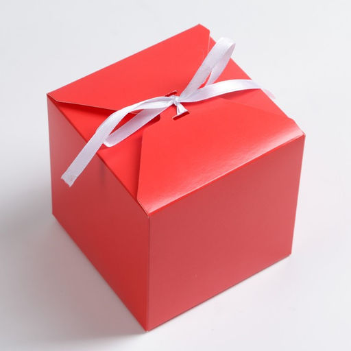 Цена за 10 шт. Коробка складная красная, 10 х 10 х 10 см - UPAK LAND фото 2