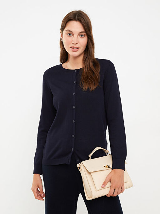 Bisiklet Yaka D?z Uzun Kollu Kad?n Triko H?rka