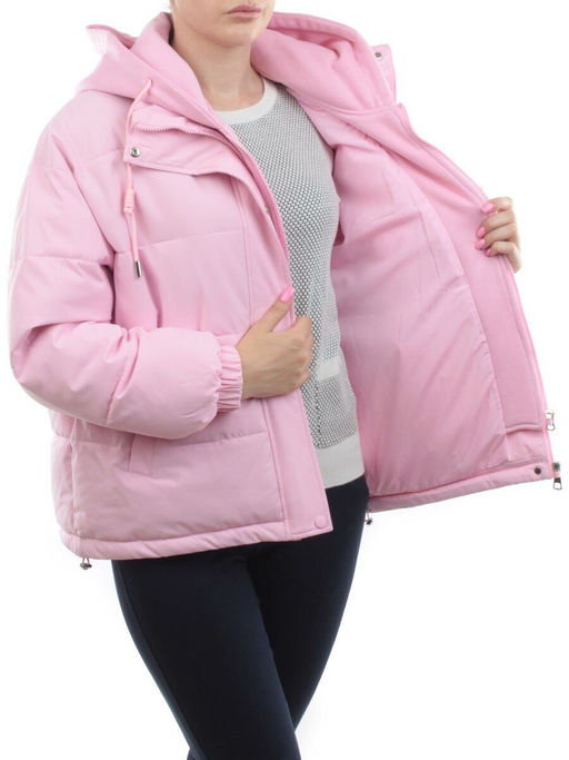 H24-088 PINK Куртка демисезонная женская (120 гр. холлофайбер) - Fashion фото 8