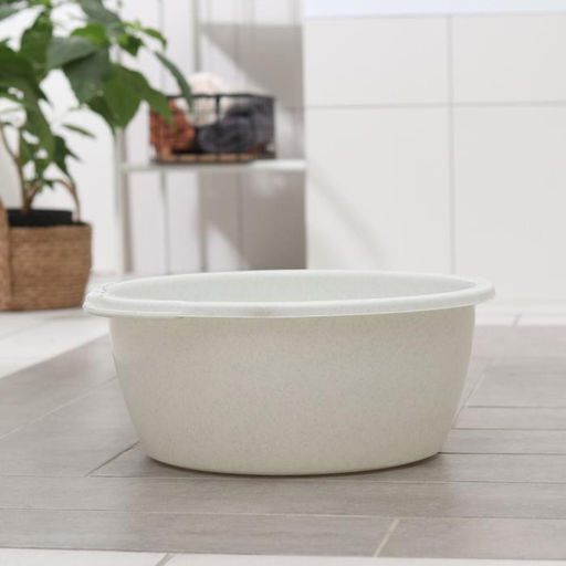 Таз хозяйственный круглый, 13 л, d=38.7 см, h=16.2 см, пластик, МИКС