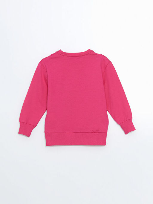 Bisiklet Yaka Bask?l? K?z Bebek Sweatshirt - Waikiki фото 3