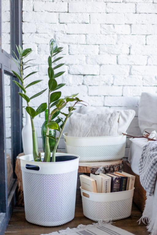 Корзина для хранения OSLO 12л молочный туман PT1352МЛ-14 ,,