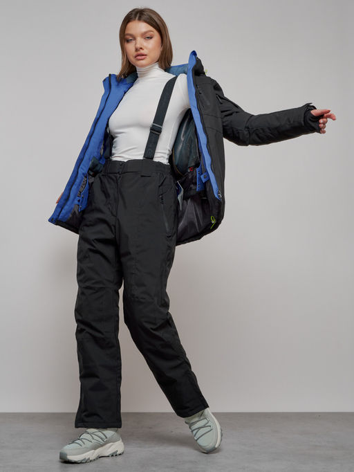 Горнолыжный костюм женский зимний черного цвета 005Ch - Chunmai фото 25