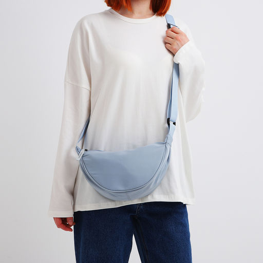 Сумка молодёжная на молнии, цвет голубой - Simaland фото 8