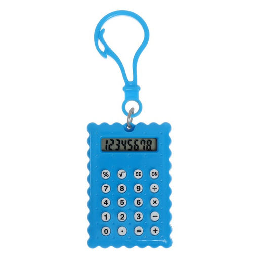 Цена за 2 шт. Калькулятор - брелок «Печенье» 8-разрядный, МИКС