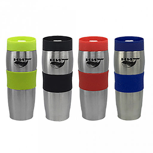 Термокружка из нержавеющей стали 0,4л Kelli, прорезиненная вставка, двойные стенки, вакуумная технология, черный (Китай) - Домашняя мода фото 2