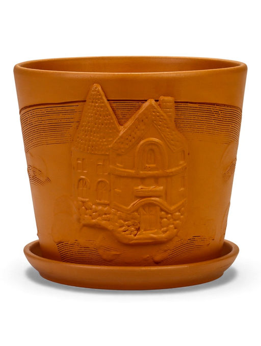 Горшок цветочный с поддоном 4,75 л, d22/h20 см терр-т керамика, "Голландия" (М)