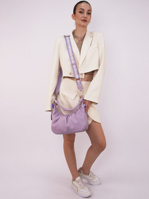 LACCOMA сумка Долорес-ЛЦ802-сиреневый эко кожа хлопок фото 10