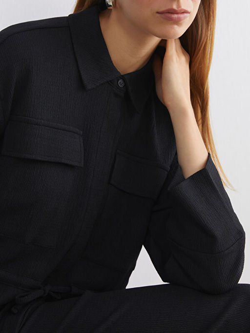 Dokulu Kad?n G?mlek Tunik