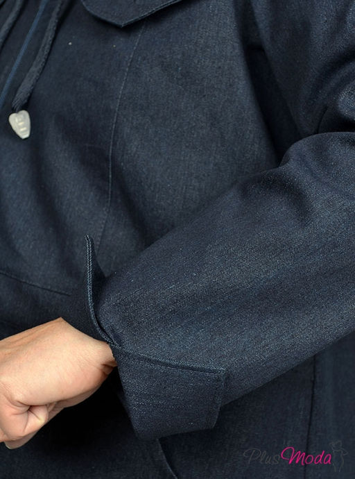 Парка с капюшоном Модель №924 размеры 44-84 - Plusmoda фото 9