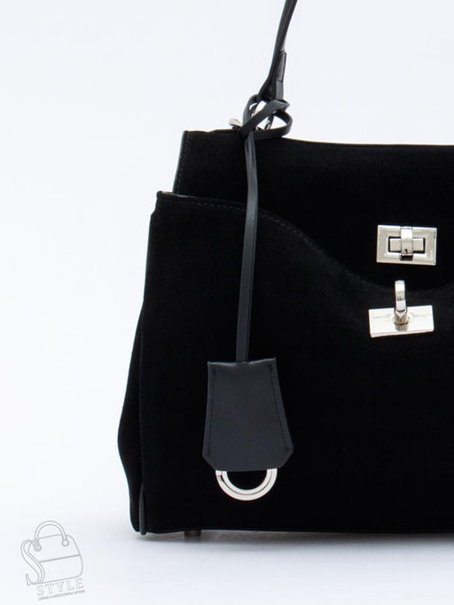 Сумка женская кожаная 990171NN black Natale Navetta в Новосибирске