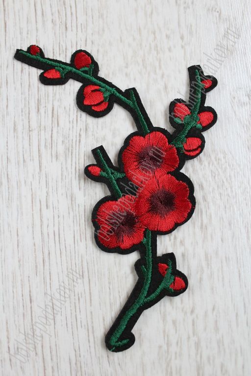 Нашивки "Сакура" (10 шт) SF-741, красный