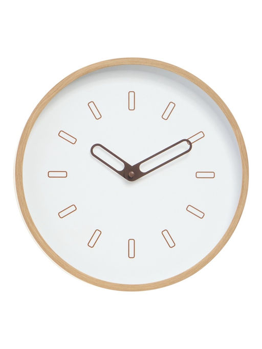 Часы настенные классические, бесшумные, плавный ход, циферблат d=30 см, бежевые, от батарейки 1×АА