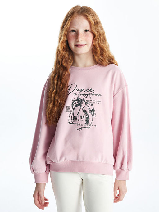 Bisiklet Yaka K?z ?ocuk Sweatshirt ve Tayt - Waikiki фото 2