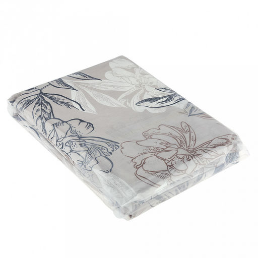 Постельное белье, комплект 1,5 спальный "Симфония" беж, 3 предмета: пододеяльник 145х215см, простыня 150х215см, 1 наволочка 50х70см с клапаном-запахом, бязь "Комфорт" 121г/м2, хлопок 100%, упаковка "эконом" ПВХ 32х41х2,5см, "Домашняя мода" (Россия)