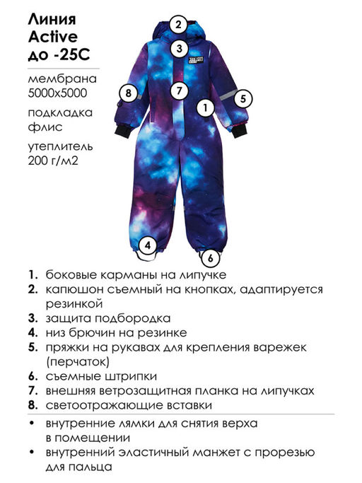 PlayToday / Комбинезон зимний для девочки  фото 2