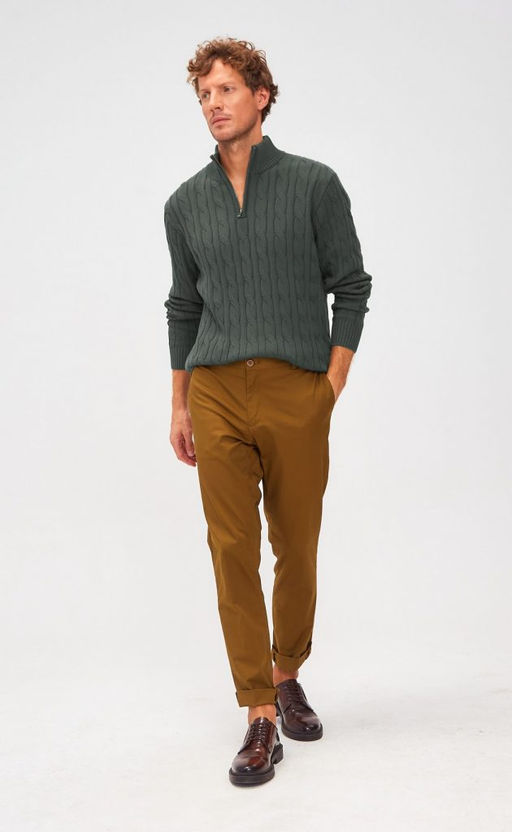 Джемпер P221-15-235 khaki - Fine joyce фото 4