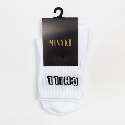 Цена за 12 шт. Носки женские MINAKU «CHILL», цвет белый, размер 36-37 (23 см)
