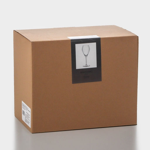 Бокалы для вина «Брависсимо», 420 мл, набор 6 шт., стекло, прозрачные