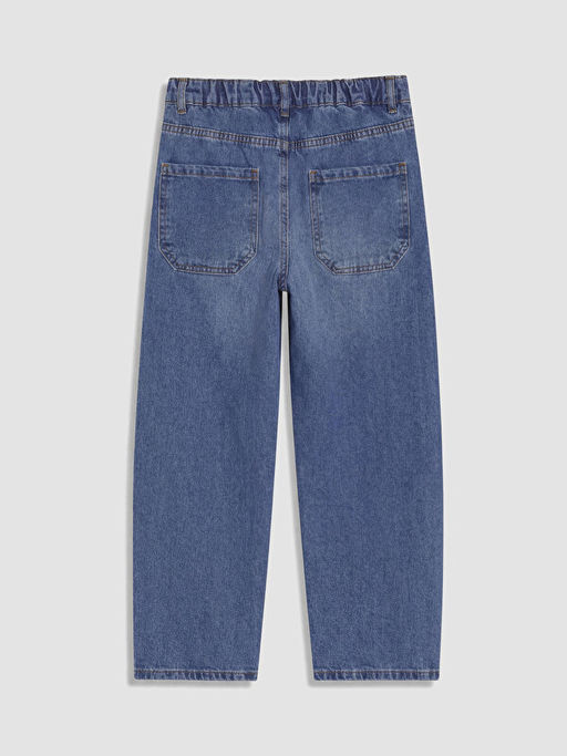 Baggy Fit Erkek ?ocuk Jean Pantolon
