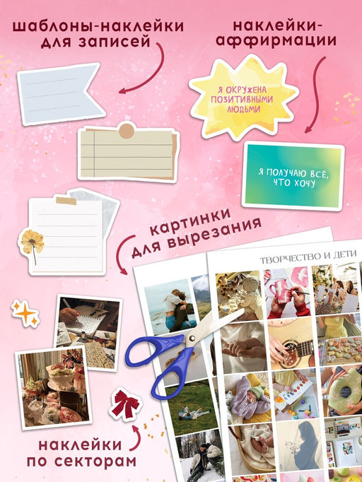 Подарочный набор «Создай свою карту желаний», 5в1