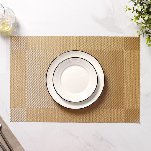 Салфетки сервировочные на стол Доляна «Шахматы», 45×30 см, 4 шт., карамельные