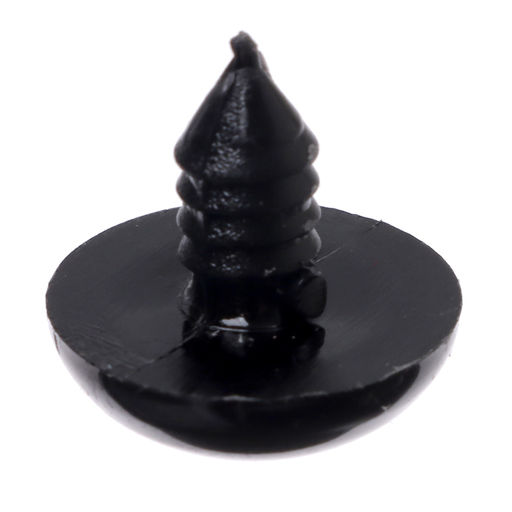 Глаза винтовые с заглушками, набор 20 шт., размер 1 шт. — 1.8 см, цвет чёрный