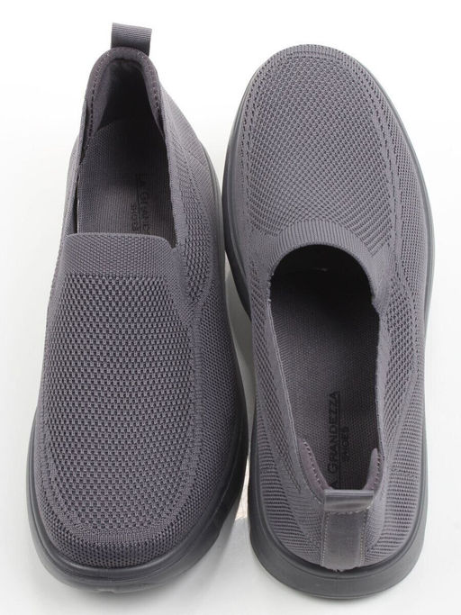 05-TEX-D03-08 GREY Полуботинки спортивные летние мужские (текстиль)