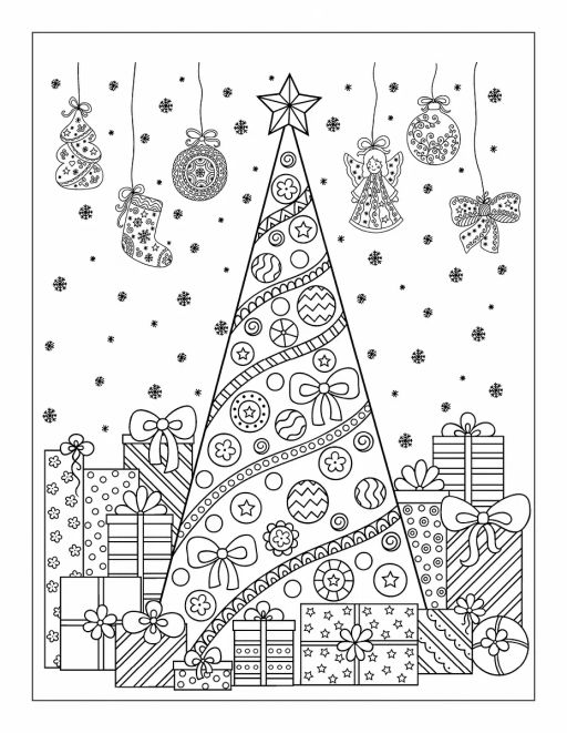 Новогодняя раскраска