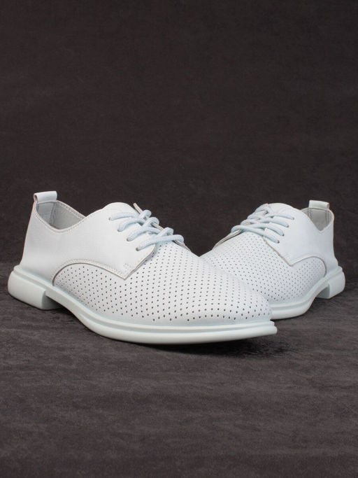 03-PDXL156-3 LT. BLUE Полуботинки женские (натуральная кожа) - Фабричный китай фото 13