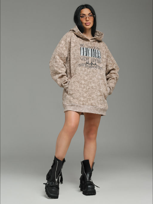 Яхонт худи женское (серый варенка) - Lovetex фото 28