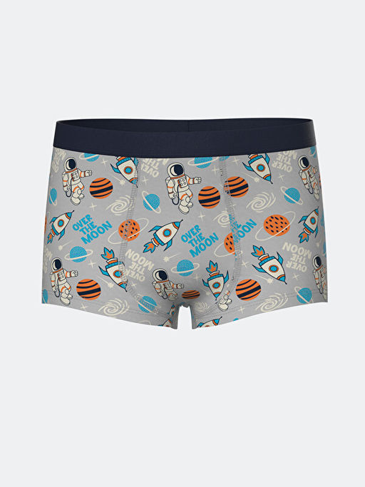 Bask?l? Erkek ?ocuk Boxer 3l? - Waikiki фото 2