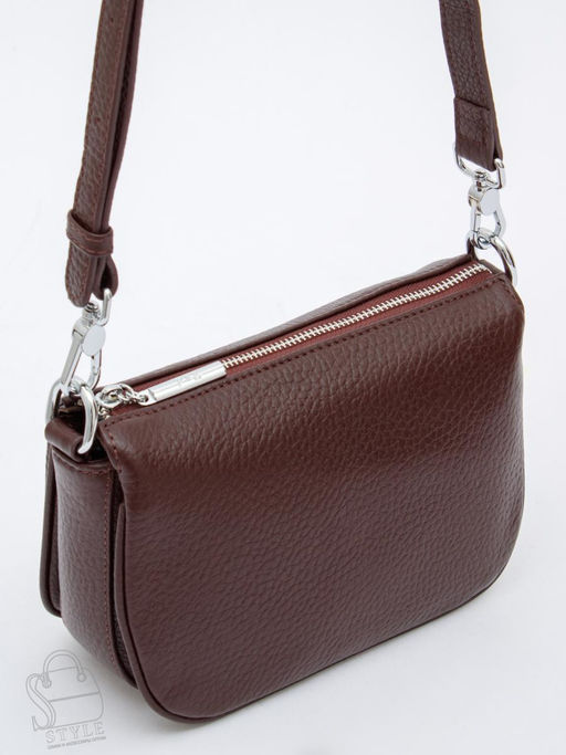 Сумка женская кожаная 1028C wine Polina&Eiterou