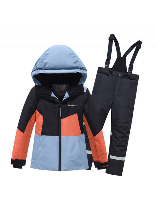 Горнолыжный костюм зимний для мальчика оранжевого цвета 9517O - Valianly фото 2