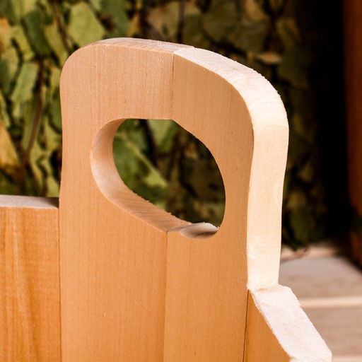 Шайка-таз из липы, 10 л, с тиснением