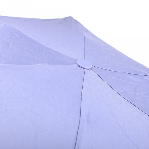 Зонт-мини механический Палитра UPF50+ ткань эпонж (полиэстер) + черное УФ-покрытие, 6 лучей, д/купола 90см, 5 сложений, 18см в сложенном виде, механизм против ветра, ручка с покрытием soft-touch, цвет сиреневый, 218гр (Китай) - Домашняя Мода фото 5