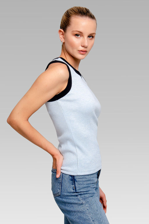 Арт.3202/1 Майка женская 42-46 (3 шт) Цвет:Голубой - Калинка фото 8