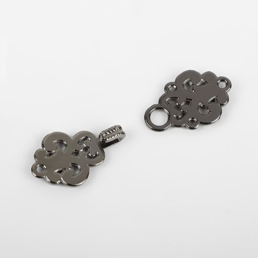 Декоративная застёжка, 4.5×1.5 см, цвет чёрный