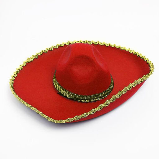 Карнавальная шляпа «Сомбреро», красная