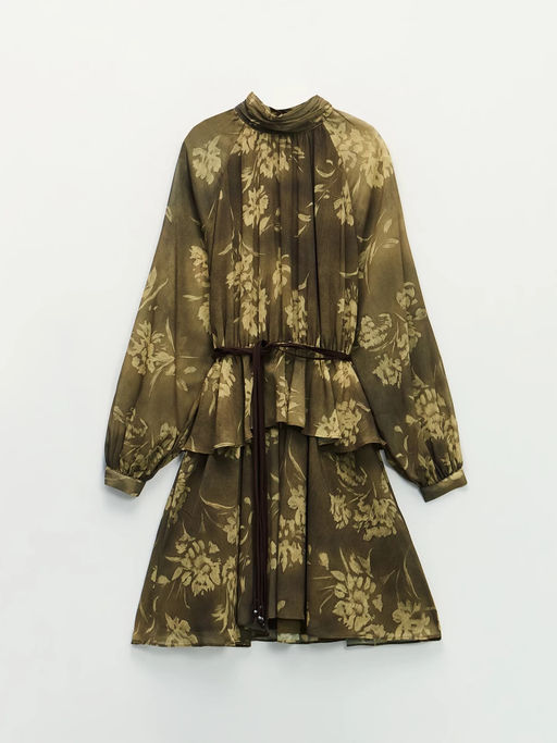 Платье мини с поясом / Zarina  фото 12