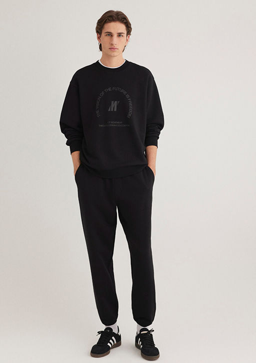 Mavi Pro Bask?l? Siyah Sweatshirt  фото 4