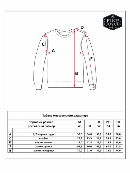 Джемпер мужской в полоску с воротником-стойкой на молнии F221-15-831 сине-бордовый - Fine joyce фото 4