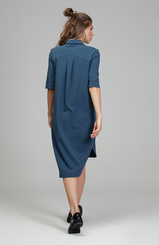 Платье-рубашка джинсовый - Donna saggia фото 3