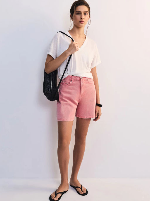 Джинсовые шорты А-силуэта ZR2605092320-90 / Zarina